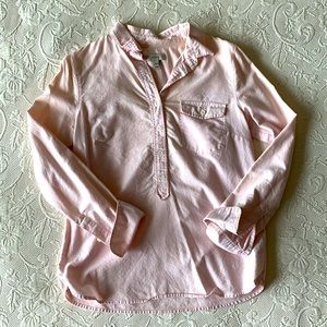 JCrew Light Pink 3/4 Button Down
